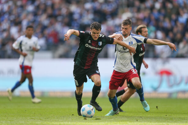 Der unter Merlin Polzin verbessert agierende HSV tritt am Freitag beim 1. FC Magdeburg an.