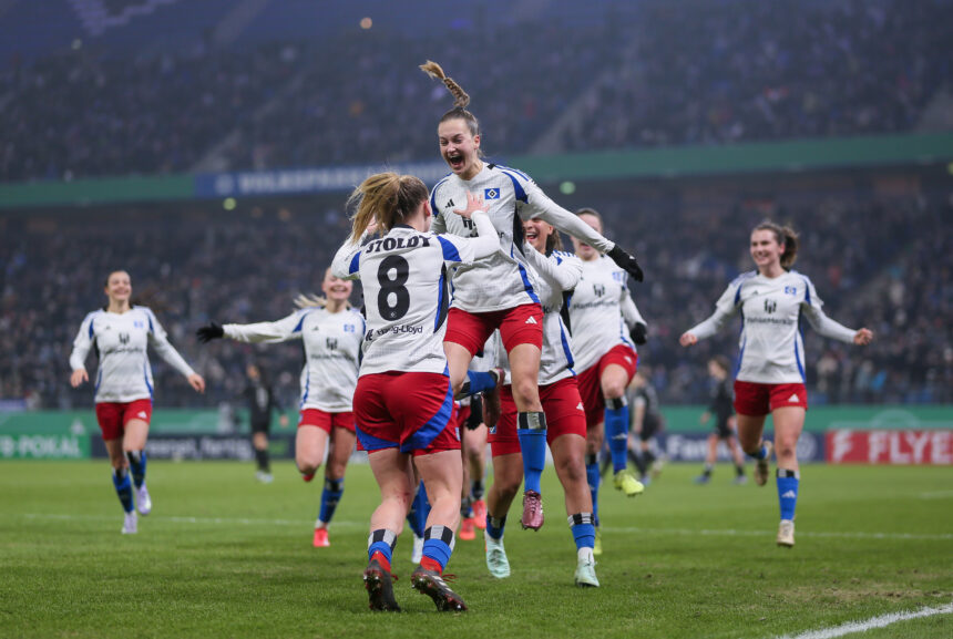 Die HSV-Frauen treffen im DFB-Pokal-Halbfinale auf Werder Bremen.