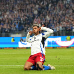 Ransford Königsdörffer bejubelt das 5:1 gegen Ulm.