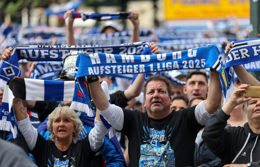Die HSV-Fans freuen sich auf die Bundesliga-Rückkehr.