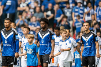 Der HSV trug sein neues Auswärtstrikot erstmals in Kopenhagen.