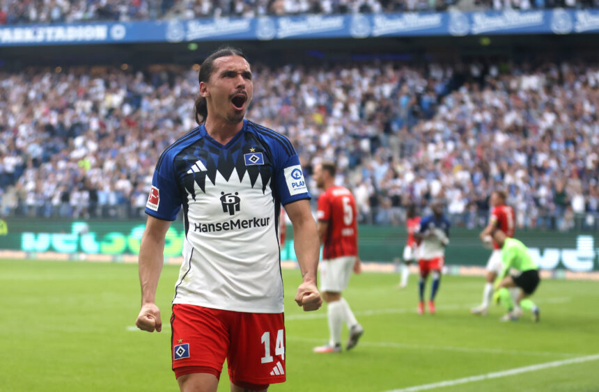 Rayan Philippe erzielte das 2:0 für den HSV gegen Heidenheim.