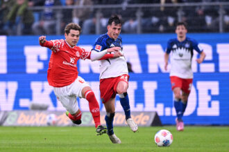 Nicolás Capaldo lief gegen Mainz 05 in der Innenverteidigung auf.
