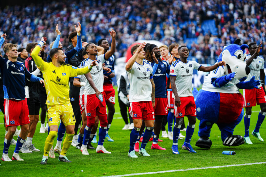 HSV-Team jubelt nach Köln