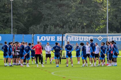 Mannschaftskreis HSV rund um Merlin Polzin
